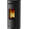 Poêle à granulés Botero 2 Advanced verre noir mat de la marque JM poêles