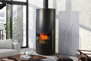 poêle bois - HEVI - FONTE FLAMME