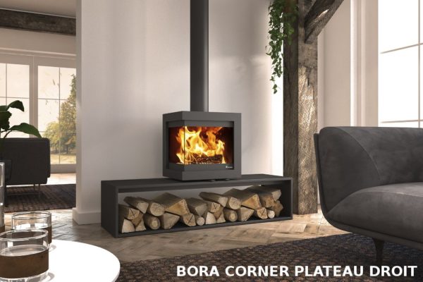 poêle bois - BORA CORNER - DIK GEURTS