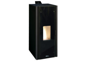 poêle granulés ORIA 6 et 8 acier noir de la marque Fonte Flamme