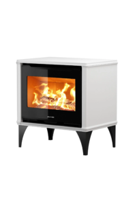 Poêle à bois pixie wood blanc de la marque JM poêles