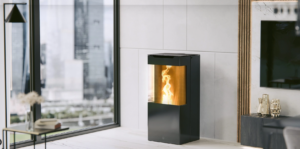 Poêle à granulés v-sion de la marque JM poêles