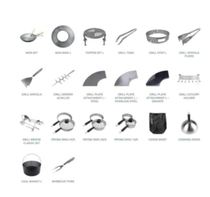 BRASERO BARBECUE PLANCHA REMUNDI à bois ou charbon de bois