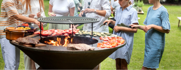 BRASERO BARBECUE PLANCHA REMUNDI à bois ou charbon de bois