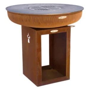 CARUS BRASERO BARBECUE PLANCHA REMUNDI à bois ou charbon de bois