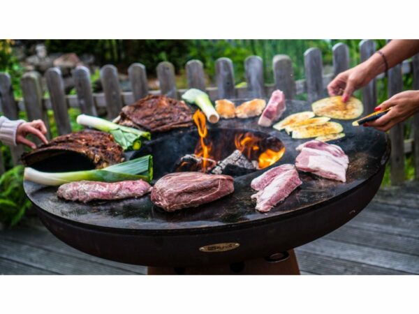 BRASERO BARBECUE PLANCHA REMUNDI à bois ou charbon de bois