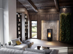 Poêle à bois Matisse noir de la marque JM poêles