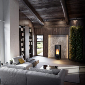 Poêle à bois Matisse noir de la marque JM poêles