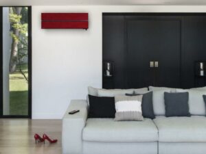 Climatiseur mural design de Luxe rouge rubis de la marque mitsubishi-electric