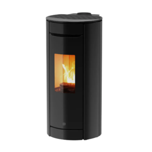 Poêle à granulés Botero 2 verre noir brillant de la marque JM poêles